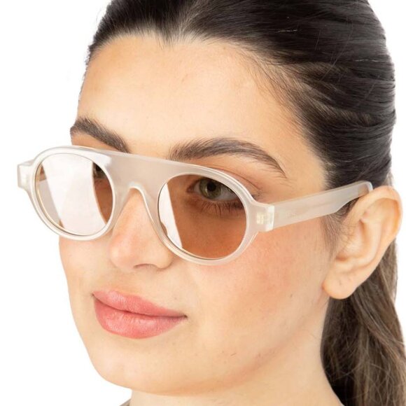 Loewe LW40020F 54E Sunglasses Havana Round Frame, Brown Lenses - Picture 3 of 11